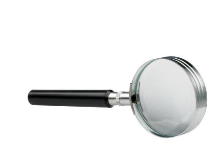 Accesorii pentru birou - Lupa D50mm, lentila sticla, 5x, ALCO