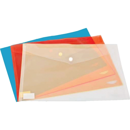Mape din plastic - Mapa documente, Noki, A4, inchidere cu capsa, plastic, albastru
