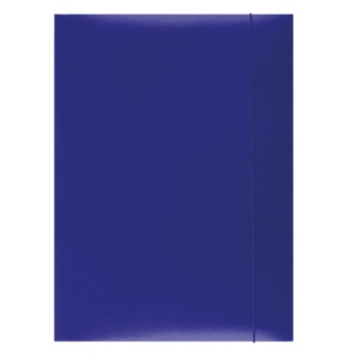 Organizare si arhivare - Mapa din carton plastifiat cu elastic, 300gsm, Office Products - albastru