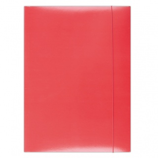 Organizare si arhivare - Mapa din carton plastifiat cu elastic, 300gsm, Office Products - rosu