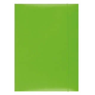 Organizare si arhivare - Mapa din carton plastifiat cu elastic, 300gsm, Office Products - verde