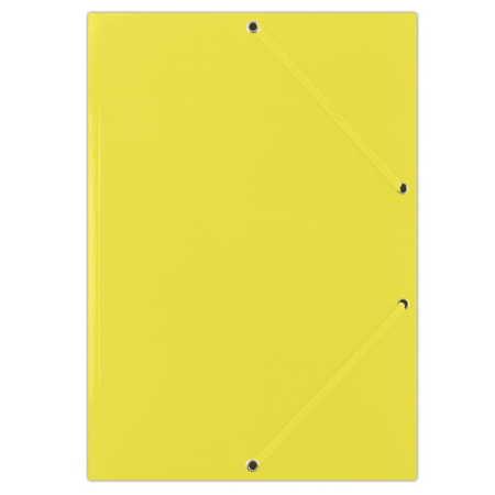 Organizare si arhivare - Mapa din carton plastifiat, cu elastic pe colturi, 400gsm, DONAU - galben