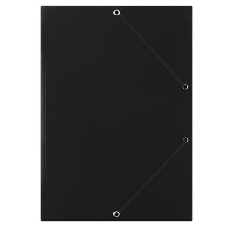 Organizare si arhivare - Mapa din carton plastifiat, cu elastic pe colturi, 400gsm, DONAU - negru