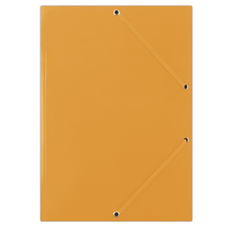 Organizare si arhivare - Mapa din carton plastifiat, cu elastic pe colturi, 400gsm, DONAU - portocaliu