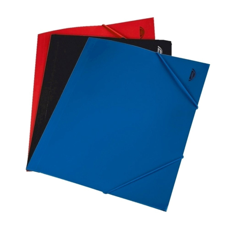 Organizare si arhivare - Mapa documente, A4, plastic, inchidere cu elastic, albastru