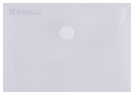Organizare si arhivare - Mapa PP protectie documente A7 landscape, inchidere cu capsa, 10/set, DONAU - transparent