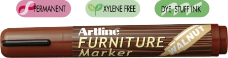 Instrumente de scris si corectura - Marker ARTLINE 95, pentru mobilier din lemn (retusuri), corp plastic, varf tesit 2.0-5.0mm - nuc