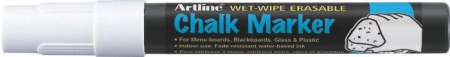 Instrumente de scris si corectura - Marker cu creta ARTLINE, pentru table de scris, varf 4.0mm - alb