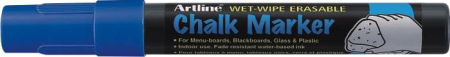 Instrumente de scris si corectura - Marker cu creta ARTLINE, pentru table de scris, varf 4.0mm - albastru