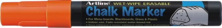 Instrumente de scris si corectura - Marker cu creta ARTLINE, pentru table de scris, varf 4.0mm - portocaliu