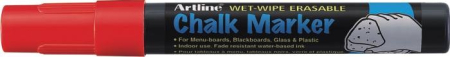 Markere pentru tabla - Marker cu creta ARTLINE, pentru table de scris, varf 4.0mm - rosu