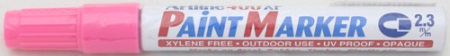 Instrumente de scris si corectura - Marker cu vopsea ARTLINE 400XF, corp metalic, varf rotund 2.3mm - roz