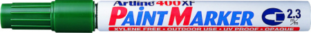 Instrumente de scris si corectura - Marker cu vopsea ARTLINE 400XF, corp metalic, varf rotund 2.3mm - verde