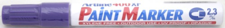 Instrumente de scris si corectura - Marker cu vopsea ARTLINE 400XF, corp metalic, varf rotund 2.3mm - violet
