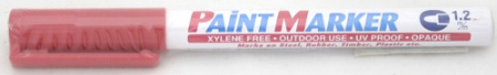 Instrumente de scris si corectura - Marker cu vopsea ARTLINE 440XF, corp metalic, varf rotund 1.2mm - rosu
