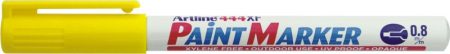 Instrumente de scris si corectura - Marker cu vopsea ARTLINE 444XF, corp metalic, varf rotund 0.8mm - galben