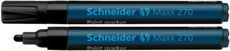 Instrumente de scris si corectura - Marker cu vopsea SCHNEIDER Maxx 270, varf rotund 1-3mm - negru