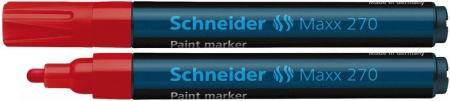 Instrumente de scris si corectura - Marker cu vopsea SCHNEIDER Maxx 270, varf rotund 1-3mm - rosu