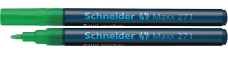 Instrumente de scris si corectura - Marker cu vopsea SCHNEIDER Maxx 271, varf rotund 1-2mm - verde