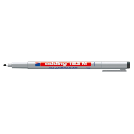 Instrumente de scris si corectura - Marker nepermanent Edding OHP 152, varf rotund, 1.0 mm, negru