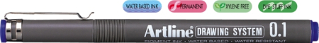 Instrumente de scris si corectura - Marker pentru desen tehnic ARTLINE, varf fetru 0.1mm - albastru