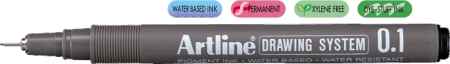 Instrumente de scris si corectura - Marker pentru desen tehnic ARTLINE, varf fetru 0.1mm - negru