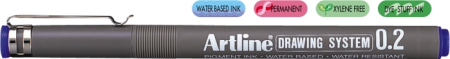 Instrumente de scris si corectura - Marker pentru desen tehnic ARTLINE, varf fetru 0.2mm - albastru