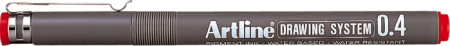 Instrumente de scris si corectura - Marker pentru desen tehnic ARTLINE, varf fetru 0.4mm - rosu