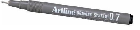 Instrumente de scris si corectura - Marker pentru desen tehnic ARTLINE, varf fetru 0.7mm - negru