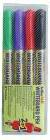 Instrumente de scris si corectura - Marker pentru tabla de scris ARTLINE 541T, doua capete - varfuri rotunde 0.4mm/1.0mm, 4 buc/set