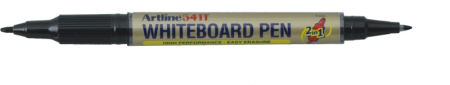Instrumente de scris si corectura - Marker pentru tabla de scris ARTLINE 541T, doua capete - varfuri rotunde 0.4mm/1.0mm - negru