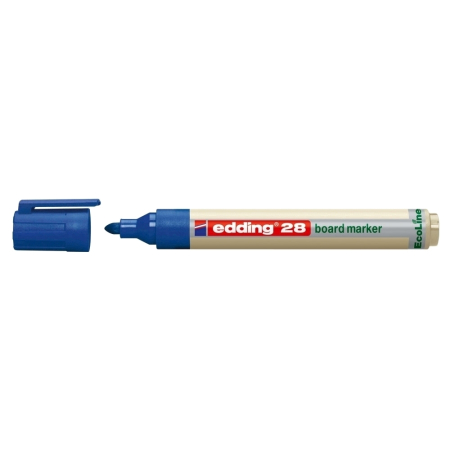 Instrumente de scris si corectura - Marker pentru tabla Edding 28, ecologic, varf rotund, 1.5-3 mm, albastru