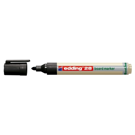 Instrumente de scris si corectura - Marker pentru tabla Edding 28, ecologic, varf rotund, 1.5-3 mm, negru