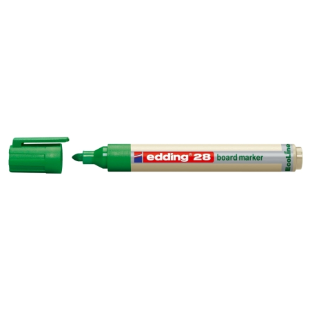 Instrumente de scris si corectura - Marker pentru tabla Edding 28, ecologic, varf rotund, 1.5-3 mm, verde