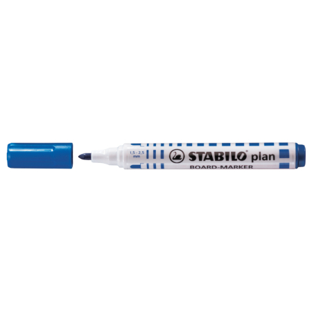 Instrumente de scris si corectura - Marker pentru tabla Stabilo Plan 64, varf rotund, 2.5-3.5mm, albastru