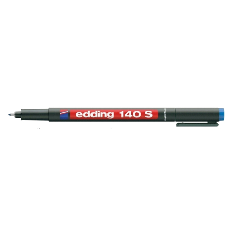 Instrumente de scris si corectura - Marker permanent Edding OHP 140S, corp plastic, varf rotund, 0.3 mm, albastru
