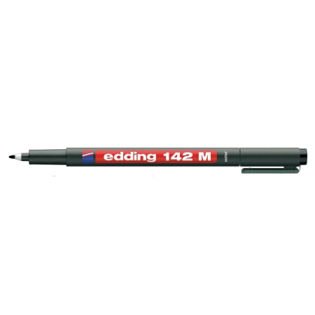 Instrumente de scris si corectura - Marker permanent Edding OHP, 142M, corp plastic, varf rotund, 1 mm, negru