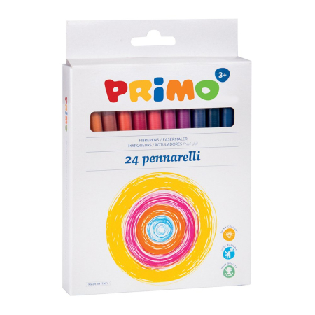 Rechizite scolare - Markere colorate Morocolor Primo, 24 culori/cutie