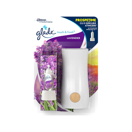Produse curatenie pentru birou - Odorizant baie Glade, microspray, lavanda
