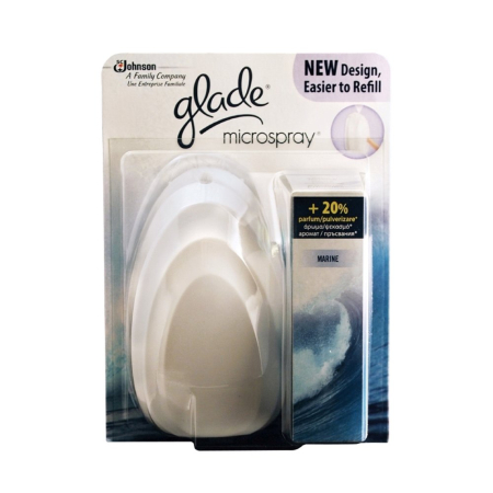 Produse curatenie pentru birou - Odorizant baie Glade, microspray, marin