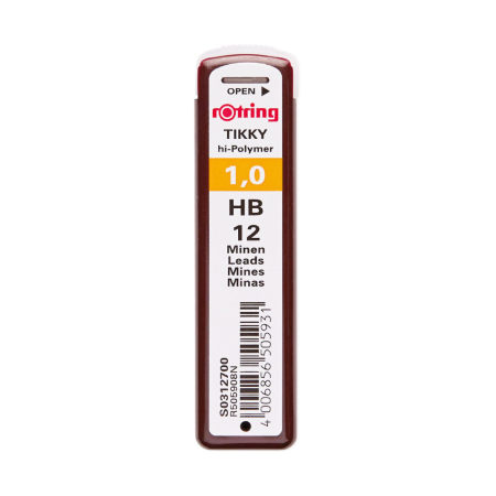 Instrumente de scris si corectura - Mine creion mecanic Rotring, 1 mm , HB, 12 bucati/cutie