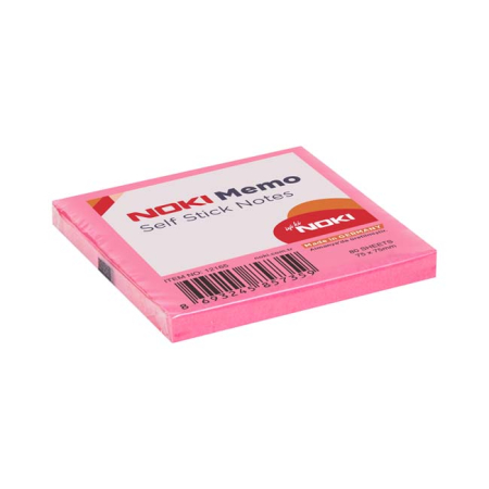 Articole din hartie - Notite adezive, Noki, 75 x 75 mm, magenta, 80 file/set