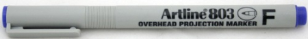 Instrumente de scris si corectura - OHP Non-Permanent marker ARTLINE 803, varf fin - 0.5mm - albastru
