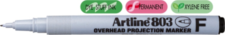 Instrumente de scris si corectura - OHP Non-Permanent marker ARTLINE 803, varf fin - 0.5mm - negru