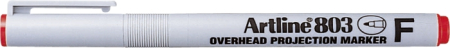 Instrumente de scris si corectura - OHP Non-Permanent marker ARTLINE 803, varf fin - 0.5mm - rosu