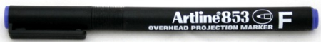 Instrumente de scris si corectura - OHP Permanent marker ARTLINE 853, varf fin - 0.5mm - albastru