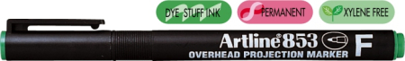 Instrumente de scris si corectura - OHP Permanent marker ARTLINE 853, varf fin - 0.5mm - verde
