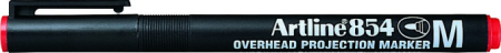 Instrumente de scris si corectura - OHP Permanent marker ARTLINE 854, varf mediu - 1.0mm - rosu