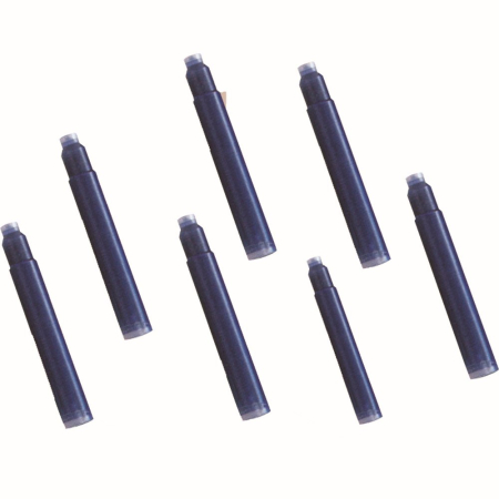 Rechizite scolare - Patroane cerneala, scurte, albastru, 50 bucati/set