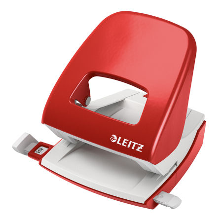 Accesorii pentru birou - Perforator metalic Leitz 5008 NeXXt Series, 30 coli, rosu 